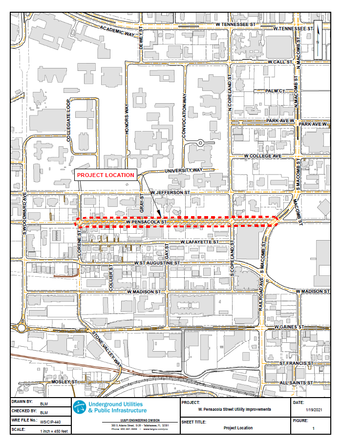 map of the area