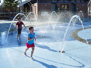 Imagination Fountain at day